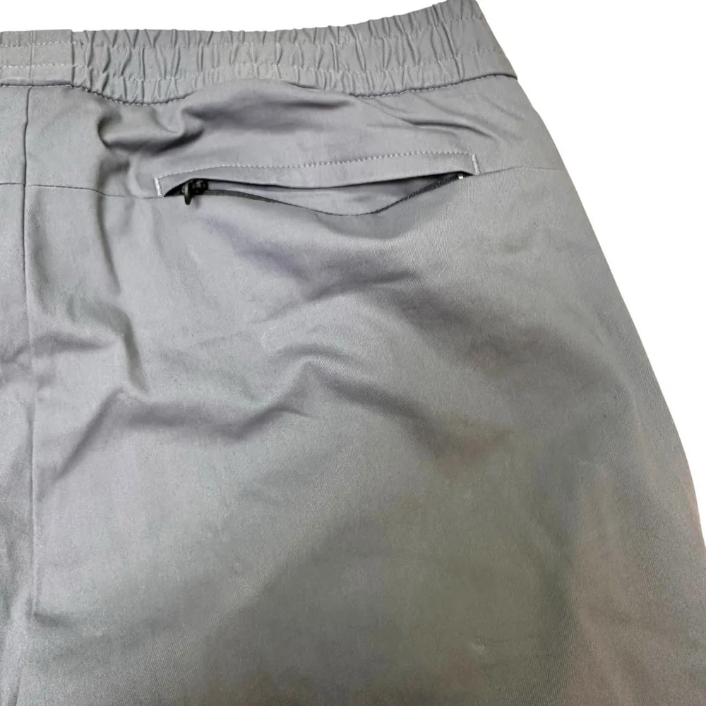 Bonobos Men’s NWT Gray Pull On Chino Pants Slim Fit Adjustable Ankle Hems 35x28